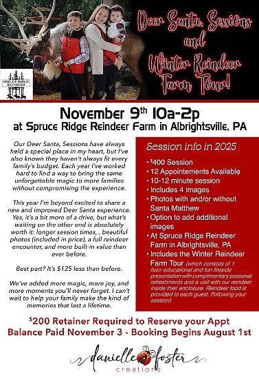 2025 Deer Santa, Sessions